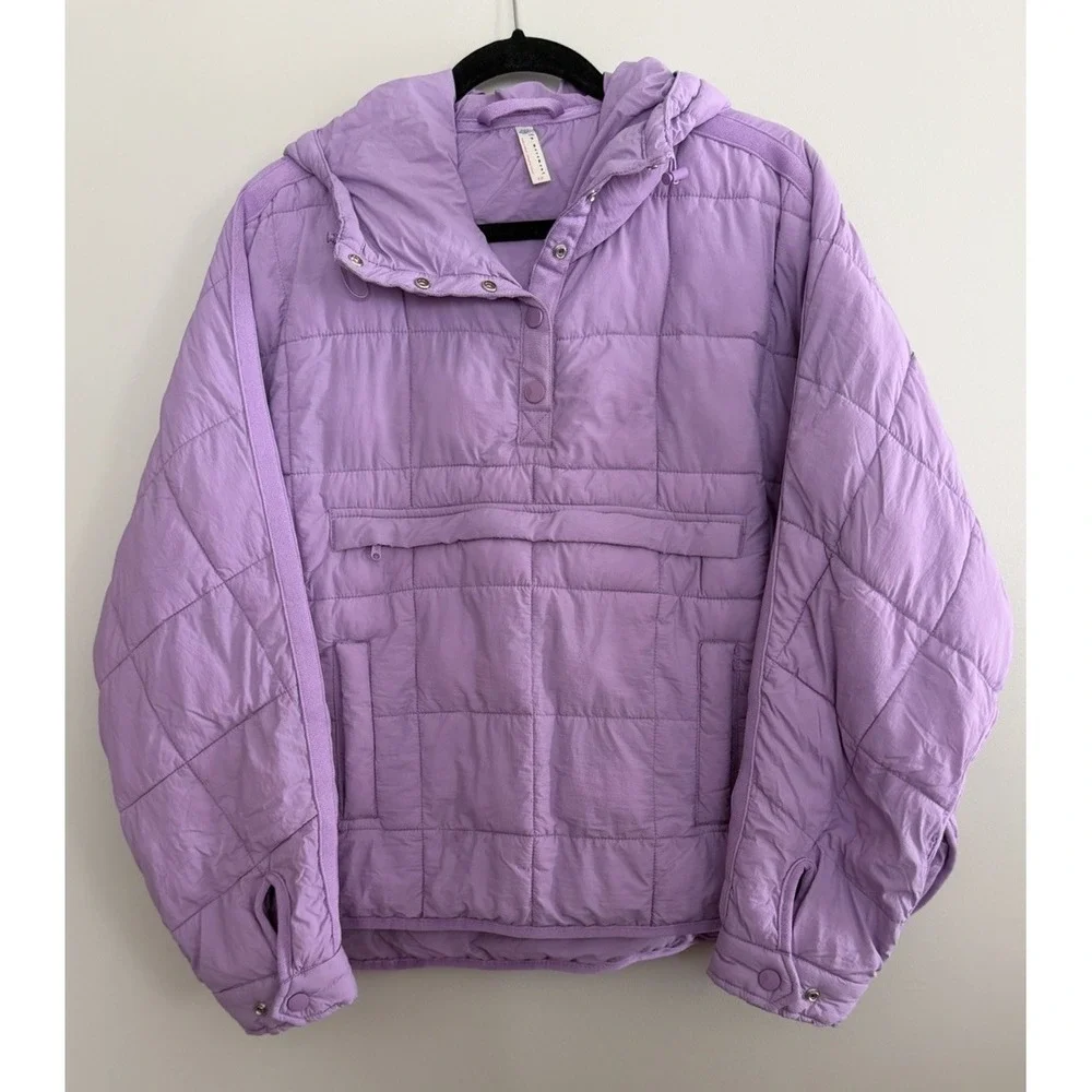 Free People Movement Pippa Packable Pullover Puffer Lavender Women's Size Small